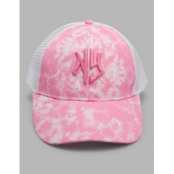 قبعة بطباعة باللون الوردي للنساء