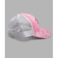قبعة بطباعة باللون الوردي للنساء