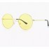 أكوا دي بولو نظارة شمسية دائرية بعدسات مستقطبة باللون الأصفر ومحمية من الأشعة فوق البنفسجية للجنسين